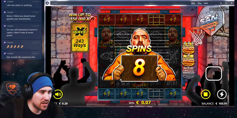 Lockdown Spins Feature in San Quentin slot