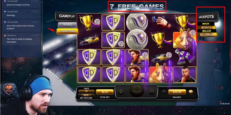 Fortune Mode Free Spins in Football Fortunes slot