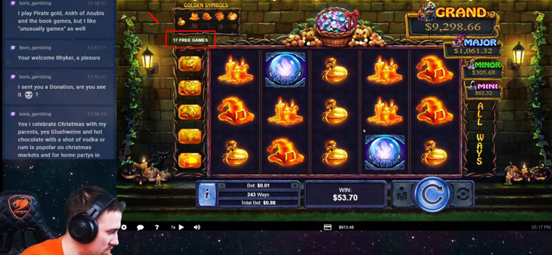 Halloween Treasures Free Spins